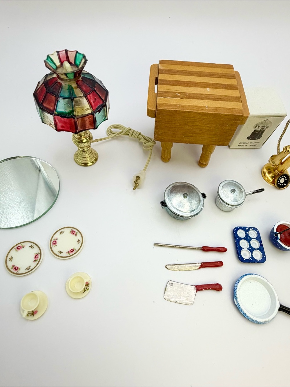Vintage Dollhouse Miniatures Lot Kitchen Decor 1880’s